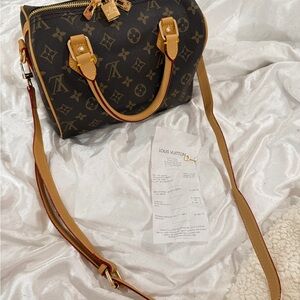 Louis Vuitton Brown Monogram Alma BB Crossbody with Vachetta Trim